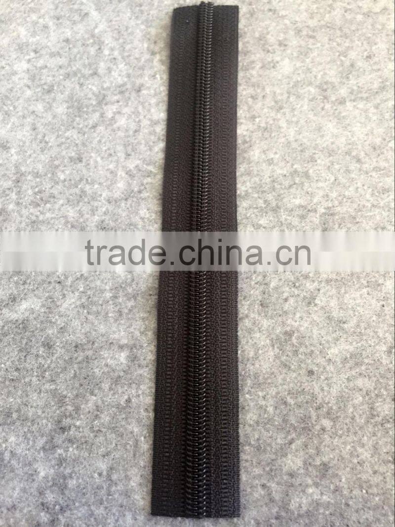 Customized length 5# water proof nylon zipper dull finishing --- imported coating film