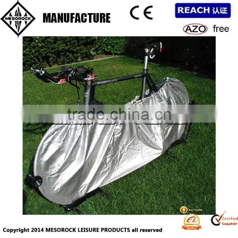 BLACK/Silver bike half cover waterproof Bicycle Wheel/Frame cover