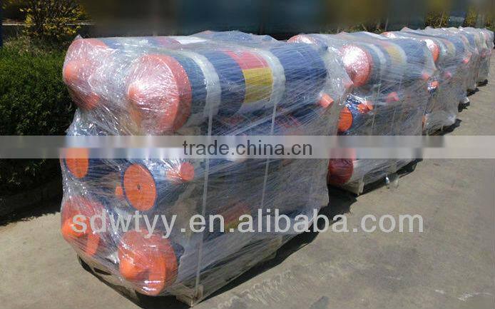 Quality assured piston type double acting telescopic hydraulic cylinder for garbage compactor