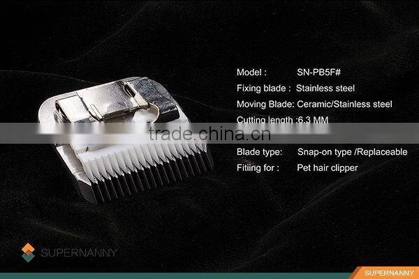 5F full teeth snap on dog hair trimmmer blade with ceramic