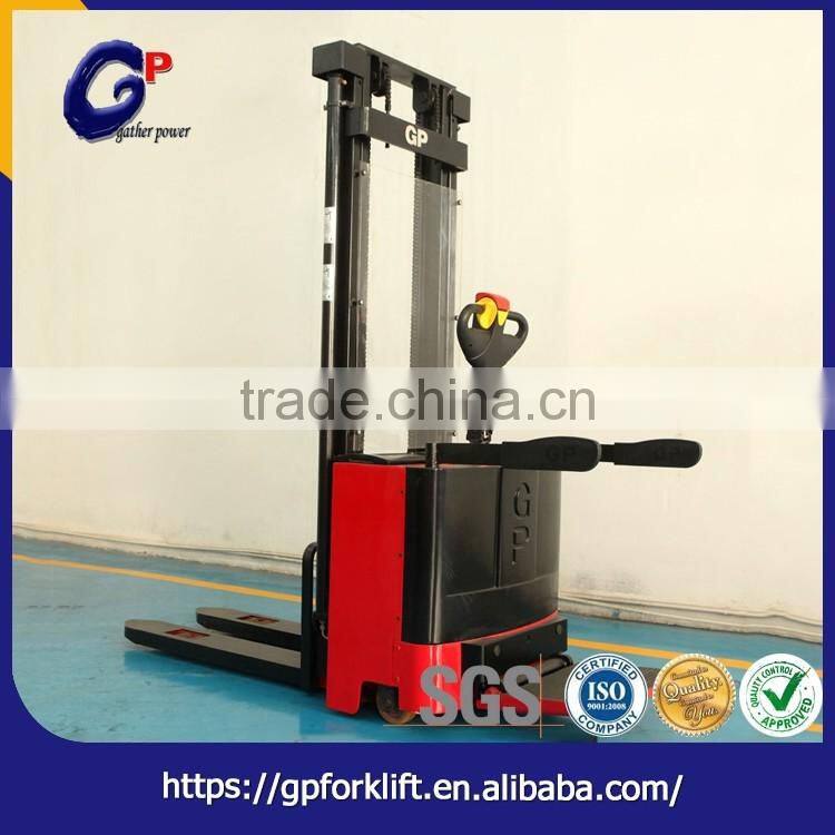Alibaba export low price high efficient industrial handling vehicles full electric stacker