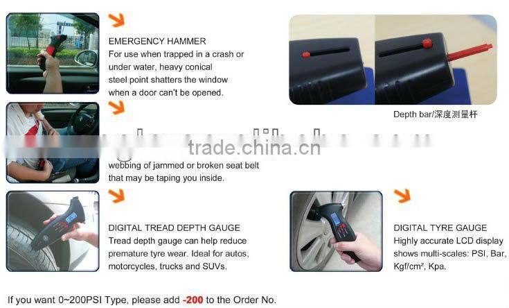 8 in 1 Digital Tyre Gauges