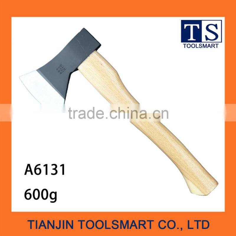kitchen hatchet with wooden handle