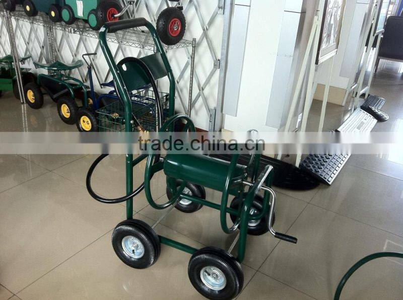 Garden hose reel cart