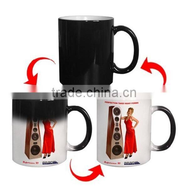 11oz White Coated Sublimation Magic Mug Self-made Color Changing Mug