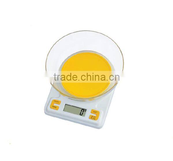 New design 5 KG digital household food grade ABS kitchen scale