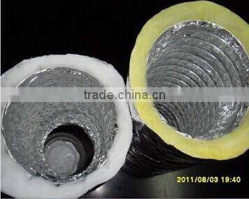 Ventilation 4'5'6'8'10'12 aluminum duct with 2 clamps/air conditional aluminum ducting/ventilation duct