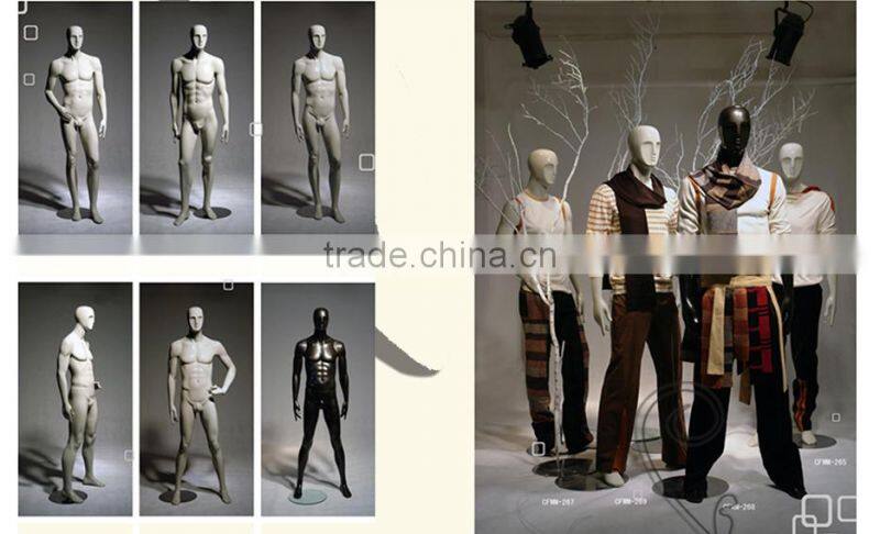 Fiberglass headless fashion male mannequin for window display