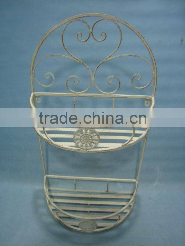 2016 New Wrought Iron Wall Basket Planter