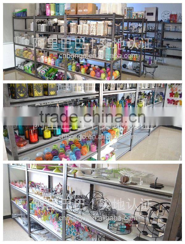 black metal lantern in basket style