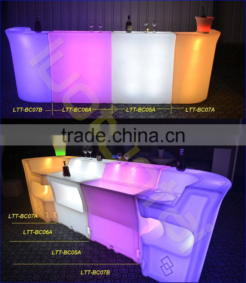 112CM High Rechargeable Illuminated Bar Corner Unit LTT-BC07B