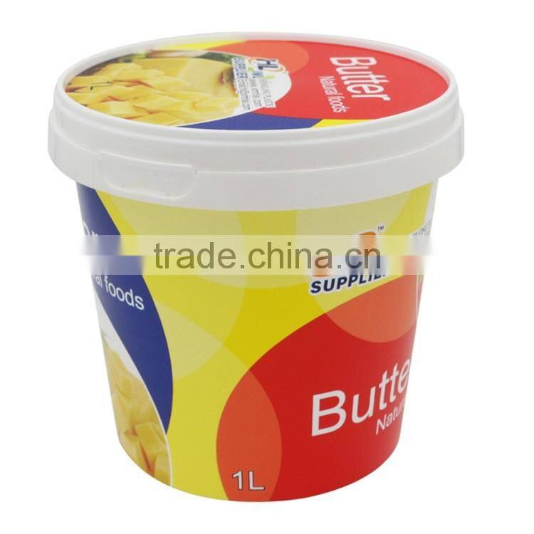 IML logo design plastic container for butter
