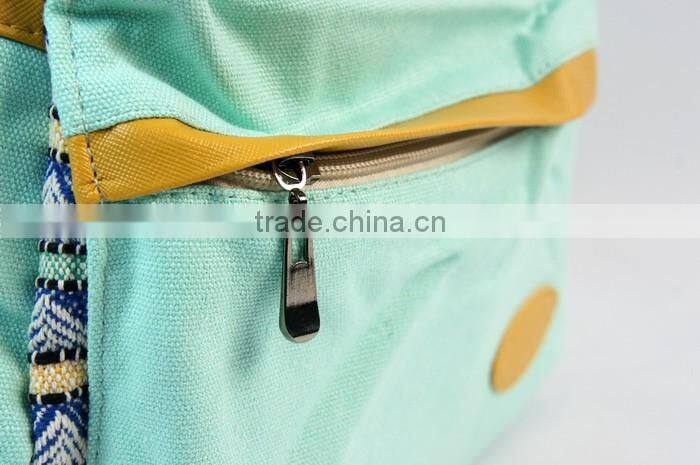 Store More Fashion Design Casual Canvas Blue Rucksack Bookbag