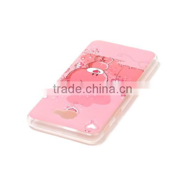 Fashion Ultra Transparent Soft With IMD Cartoon Pattern TPU Phone Case For Samsung J5 Prime