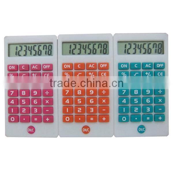 Simple large button office basic caculator 8 large digit Genie calculator