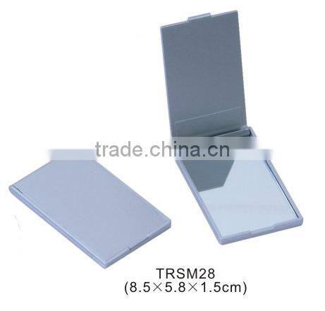 Plastic pocket single side square mirror/mini cosmetic mirror