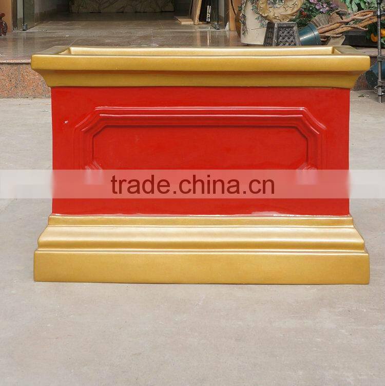 Fiberglass flowerpot planter