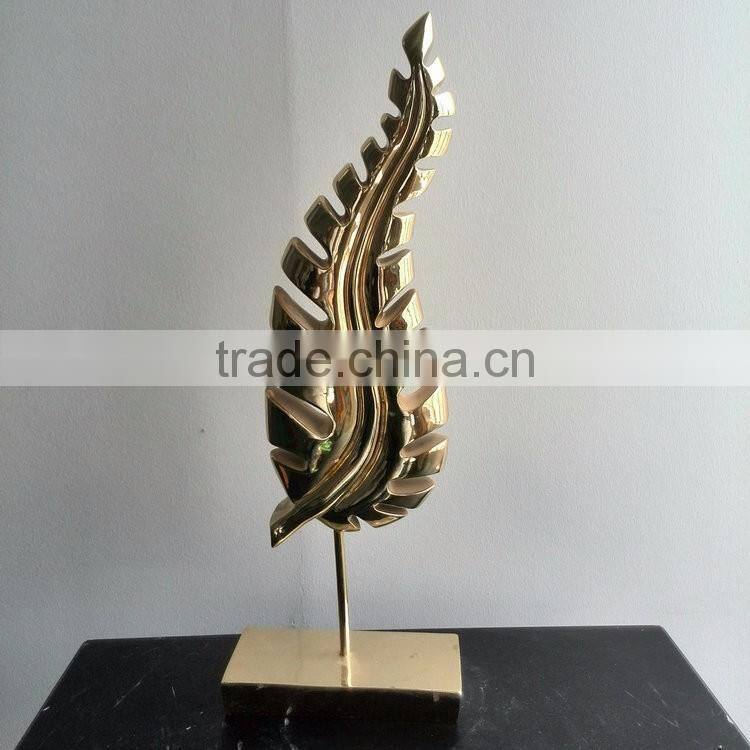 Resin art leaf statue decoration