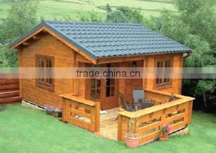 Wooden Log Material and House Shop Use prefabricated wooden house