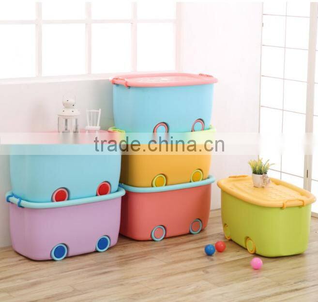 Best sell waterproof Plastic shoes storage box with wheels