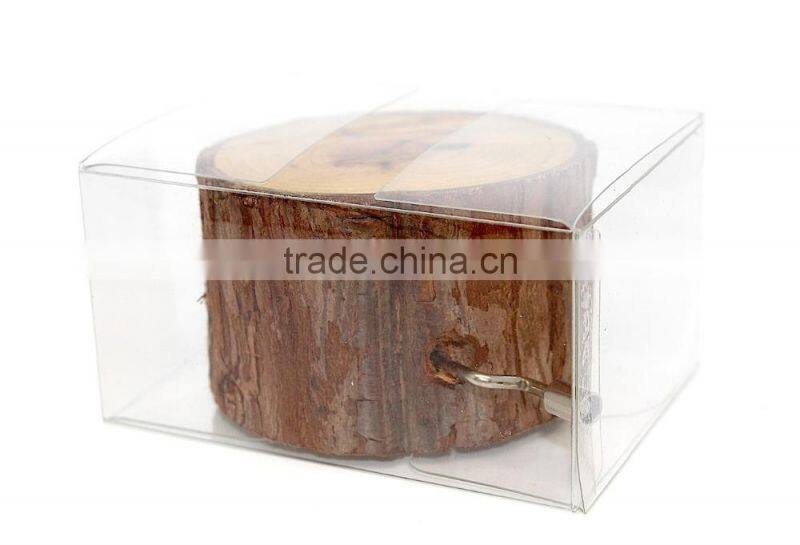 Wooden Music Box, Natural Wood Stump Music Box, Eco-friendly Music Box for Kid Gift