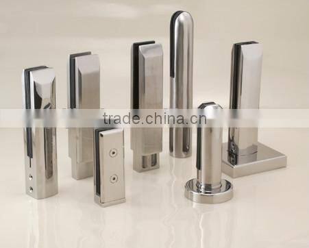 JINXIN stainless steel simple installation glass balustrades spigots_staircase railing
