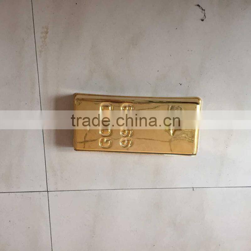 plastic vac-formed thick film blister rectangular cover with gold plating