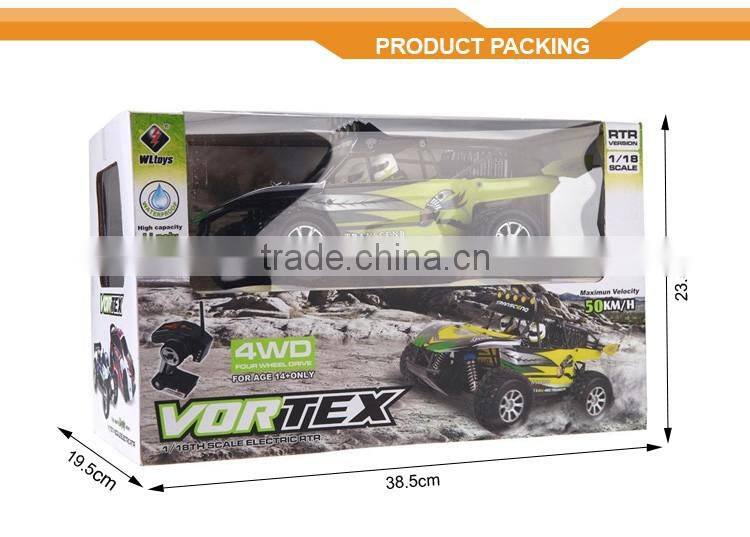 50KM/H WL K929 2.4G High-Speed Desert 4WD Off-Road Vehicles Stunt Car Model 1:18 Kids Remote Control Car Dune Offroad Buggy