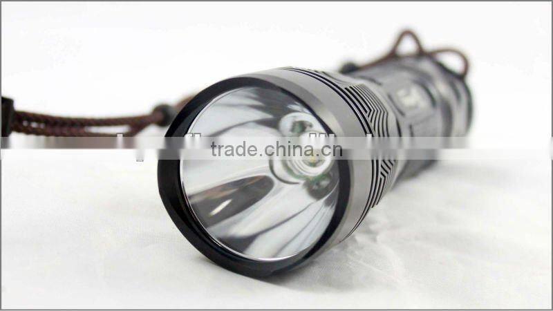 UniqueFire Cree XML-T6 Flash light High Power 1000 lumens 26650 Cree Led Flashlight of Gift set