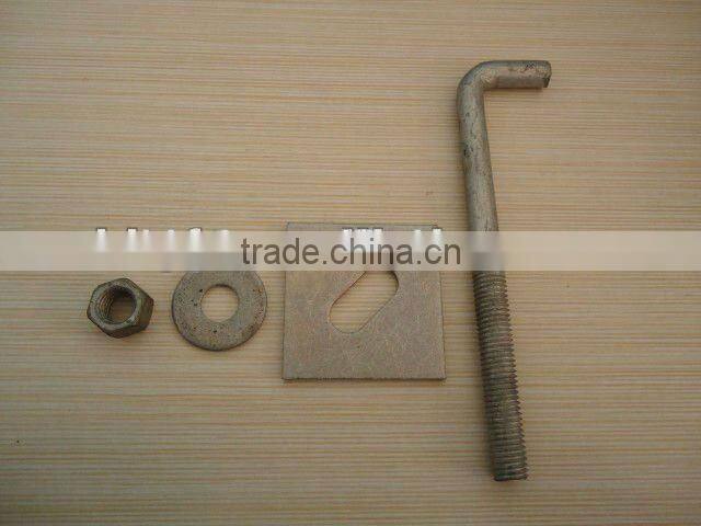 Q235 Carbon steel L type anchor bolt china supplier