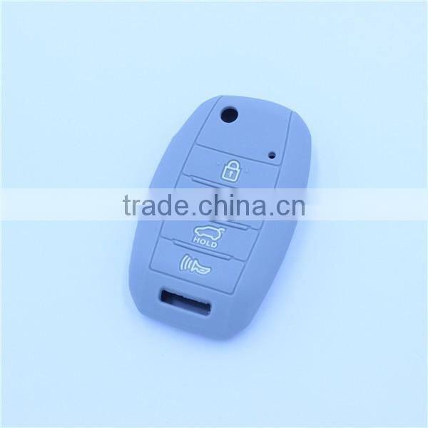 Nice silicone car key covers for hyundaikia 4 buttons floding remote keys