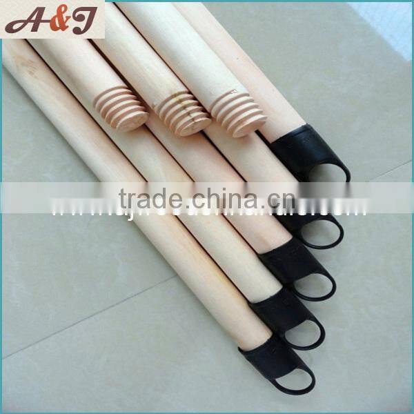 Wood color Natural flat mop wood sticks conic
