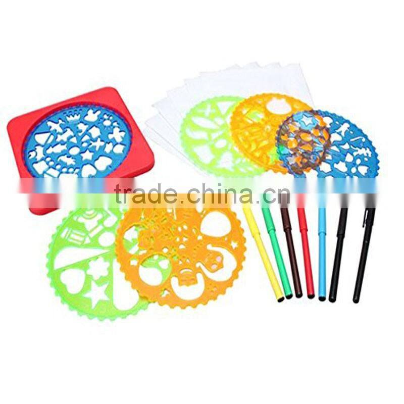 Cheap Educational Drawing Tools Custom Plastic Painting Stencil For kids
