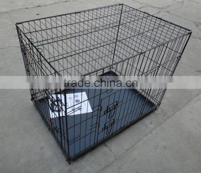 2015 outdoor/ innerdoor black coated pet cages/pet cases/dog cases/dog house