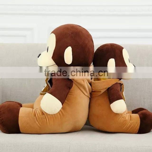 2016 lovely animal toy plush monkey in China