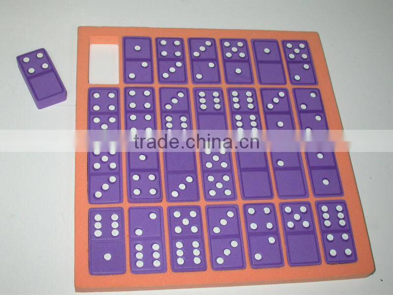 colored plastic domino