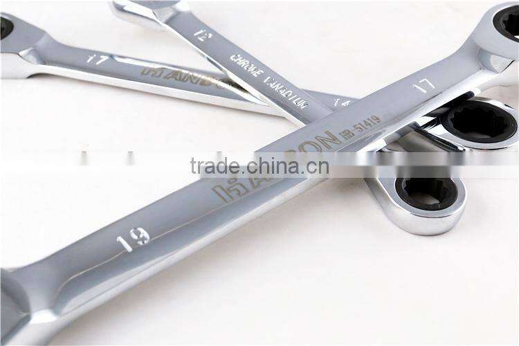 Metric Mirror Surface Double Ratchet Combination Spanner