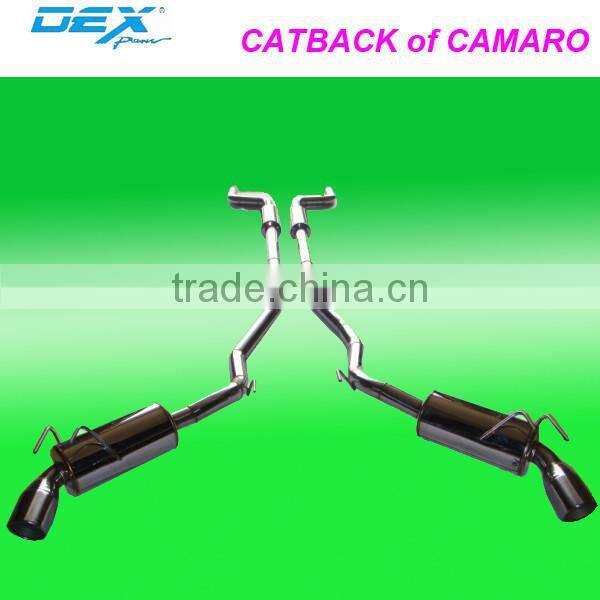 car tuning racing stainless steel 304 catback for Camaro