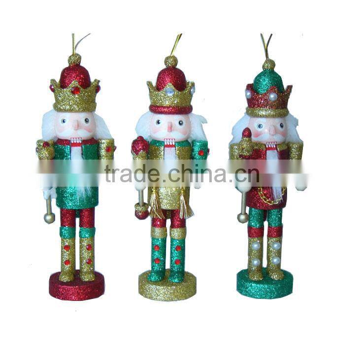 Christmas design popular wooden table top use nutcracke