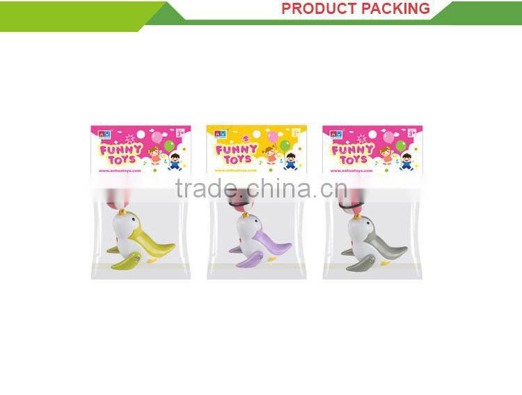 Hot selling kids play wind up set game plastic penguin toy