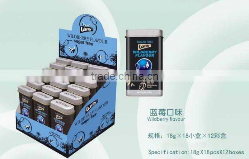 Fruit Flavor Sugar-free Mint Candy (blueberry ,orange ,mint flavour,lemon,strawberry)