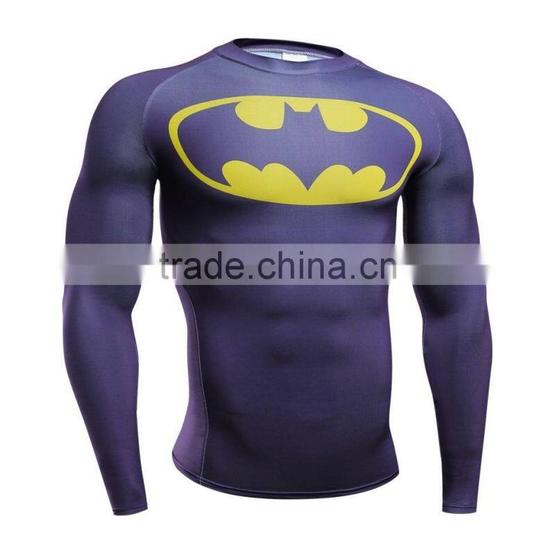 OEM service men sportswear gym tight fitness jogging high quality 2017 mens t shirts
