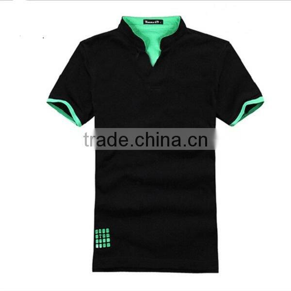 V-neck polo shirt double mercerized cotton polo shirt,polo t-shirt,brand men polo