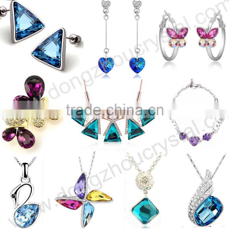 DZ-1008 wholesale flat back fancy glass stones for jewelry making