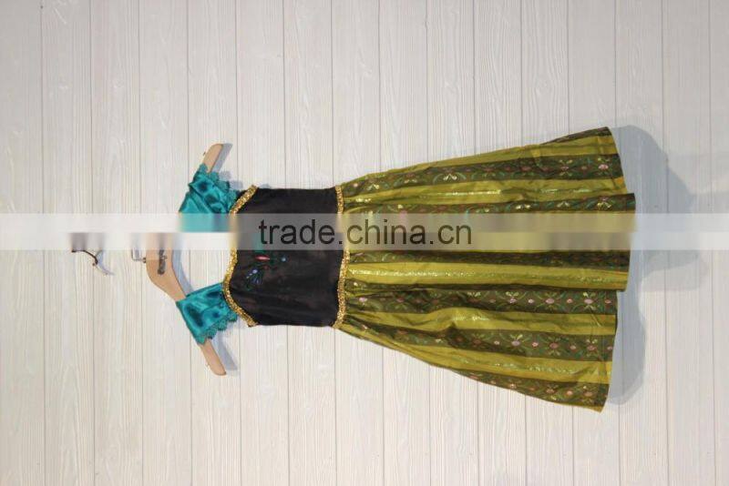 GZY 6-16year old red princess dress in stock