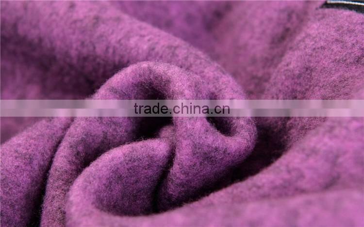 100%polyester High Quality hoodies knitted sweater fleece women hooded jacket