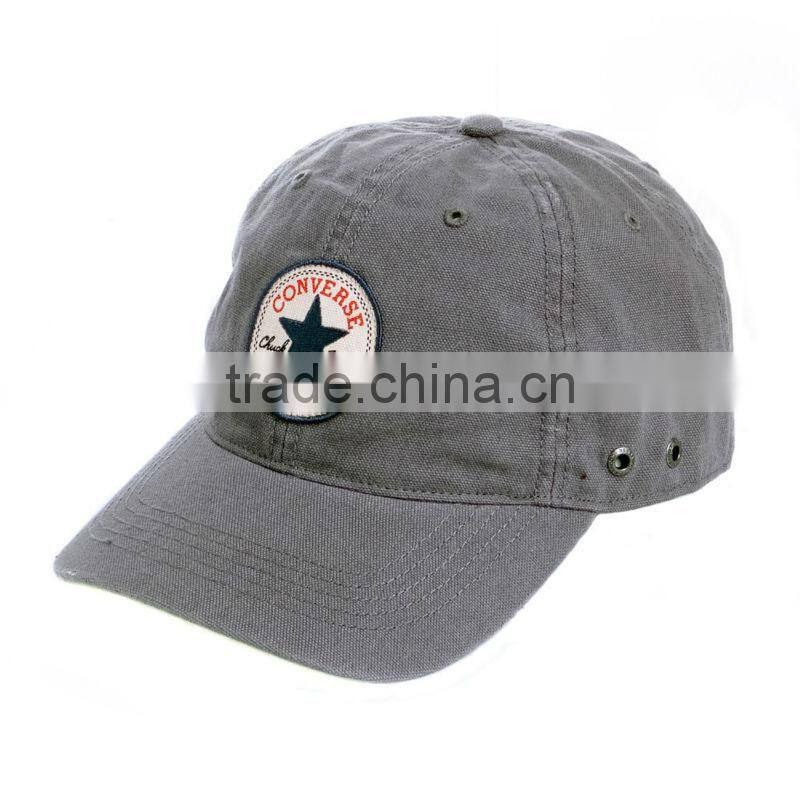 100% cotton 6 panel custom patch embroidery baseball cap