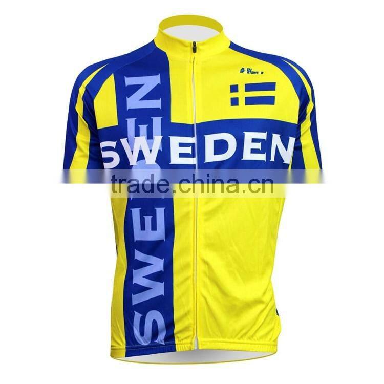 Professional wholesalers of cycling clothing, fluorescent yellow team cycling shirts