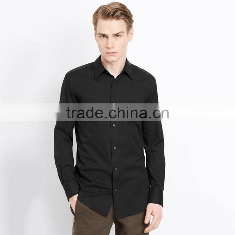Formal long sleeves shirts for men solid color western mens dress shirts 2015