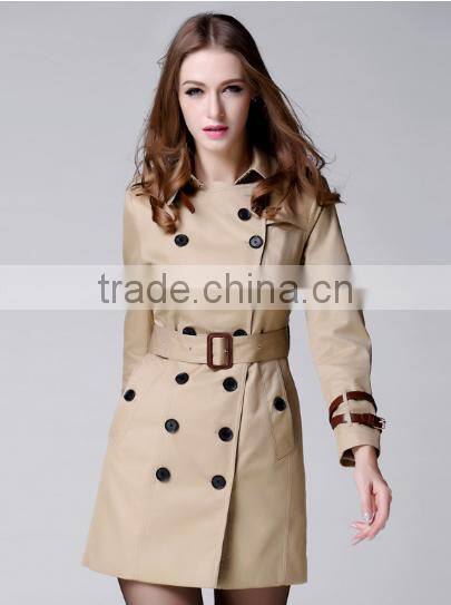 double breasted fashion design winter women coat